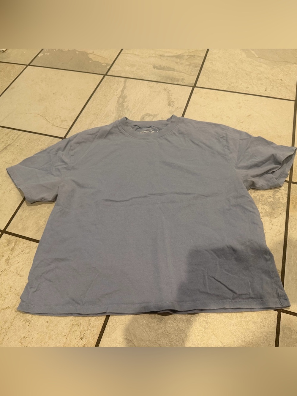 Abercrombie & Fitch Women's Crewneck T-Shirt - Pale Blue